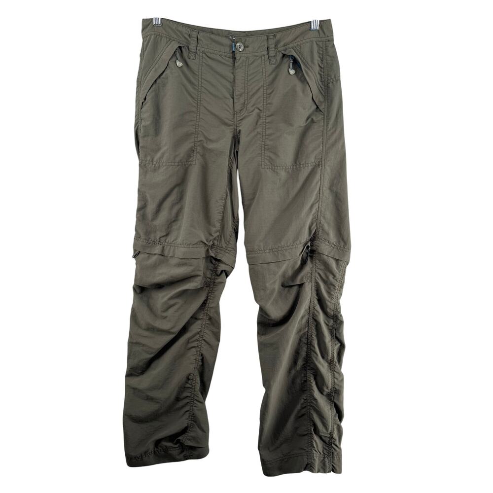 Eddie Bauer Sport Convertible Pants Womens 12 Gray Hiking Camping Outdoors